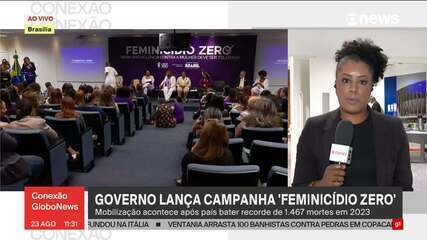 Governo lança campanha 'Feminicídio Zero'; iniciativa busca pôr fim à violência contra a mulher