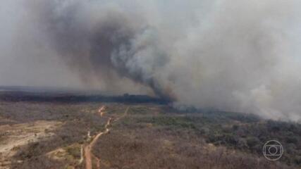 Equipes enfrentam dificuldades para combater incêndios em Mato Grosso