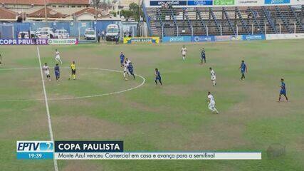 Monte Azul vence Comercial em casa e avança para a semifinal da Copa Paulista