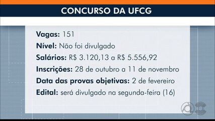 Confira os detalhes do edital do concurso da UFCG