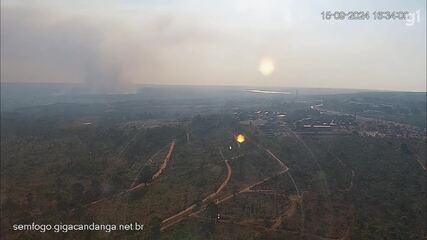 Vídeo mostra os dois primeiros dias do incêndio no Parque Nacional de Brasília.