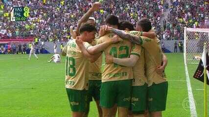 Aos 25 min do 1º tempo - Gol de Flaco López para o Palmeiras contra o Vasco