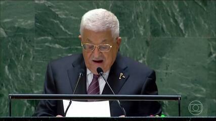 Na ONU, Abbas acusa Israel de genocídio e pede fim de ataques