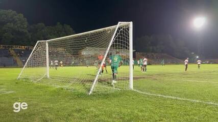 Gol do Atlético-PI! Felipe Pará aproveita desvio para abrir placar contra Flamengo-PI