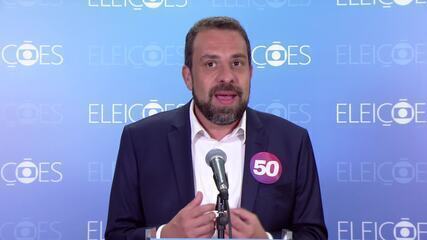 Veja entrevista coletiva de Guilherme Boulos (PSOL) após debate na Globo em SP