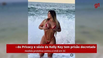 Sósia de Kelly Key e 'felina' do Privacy: quem é influencer de SC foragida