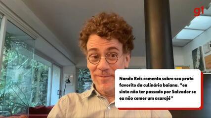 Nando Reis comenta sobre seu prato favorito da culinária baiana