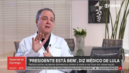 Médico de Lula fala sobre acidente doméstico do presidente