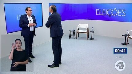 Anderson (PSD) e Eduardo Cury (PL) discutem em debate à prefeitura de São José dos Campos