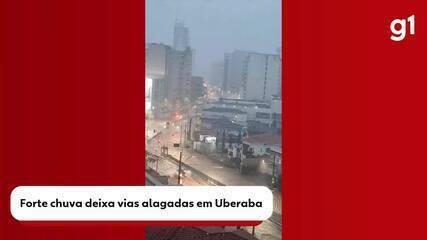 Chuva volta a alagar Uberaba pelo segundo dia seguido