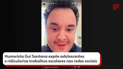 Humorista Gui Santana expõe adolescente e ridiculariza trabalhos escolares em rede social