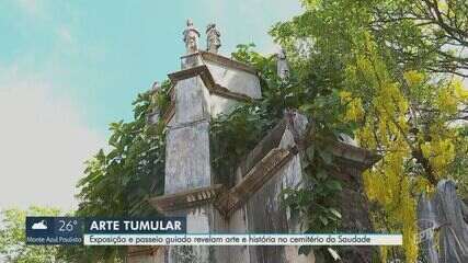 Tour revela arte e história em cemitério em Ribeirão Preto, SP