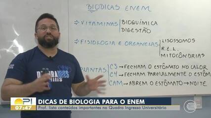 Ingresso Universitário: professor de biologia dá dicas para o Enem 2024