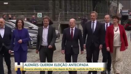 65% dos alemães querem eleição antecipada, após colapso da coalizão de Scholz