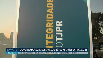 TJPR e MPPR receberam repasses extras de R$ 256 milhões do Governo do Estado