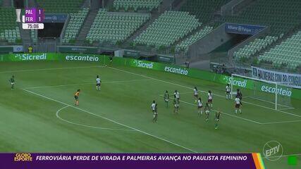 Ferroviária perde de virada e Palmeiras na semifinal do Paulista Feminino