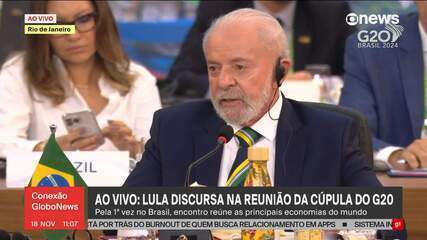 Lula abre Cúpula do G20: 'mundo está pior'