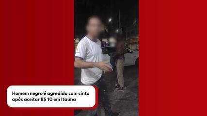 Homem branco paga R$ 10 a homem negro para açoitá-lo com cinto em Itaúna