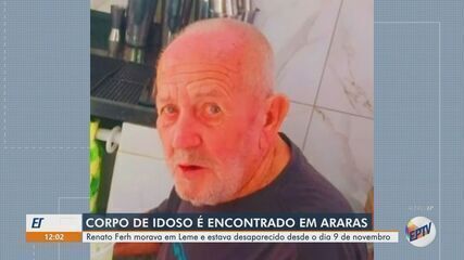 Corpo de idoso que estava desaparecido é enterrado em Leme