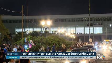 Governo do Estado anuncia programação do 'Verão Maior'