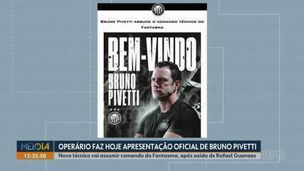 Operário apresenta oficialmente novo técnico, Bruno Pivetti