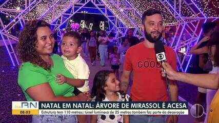 Natal em Natal: árvore de Mirassol é acesa