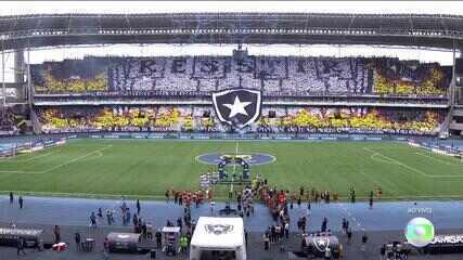 "Resistir": Veja o mosaico feito pela torcida do Botafogo antes da última rodada do Brasileirão