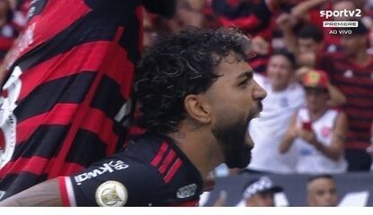 Veja o gol de Gabigol no empate entre Flamengo e Vitória, que marcou a despedida do atacante