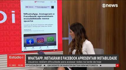 WhatsApp, Instagram e Facebook apresentam instabilidade nesta quarta