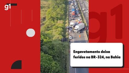 Engavetamento deixa feridos na Bahia