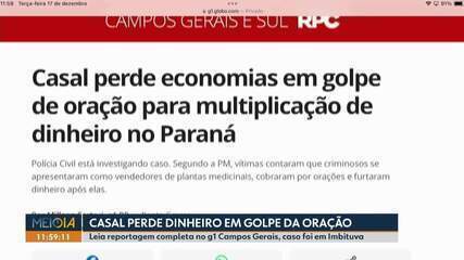 Casal perde dinheiro em golpe da oração