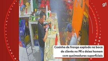 Coxinha de frango explode na boca de cliente no e deixa homem com queimaduras superficiais