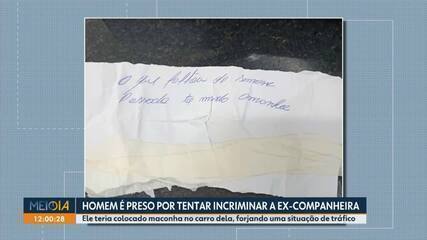 Homem é preso por tentar incriminar a ex-companheira