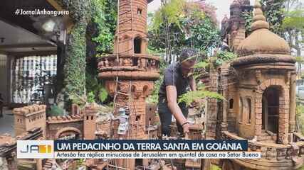 Artesão faz réplica minuciosa de Jerusalém em quintal de casa no Setor Bueno, em Goiânia