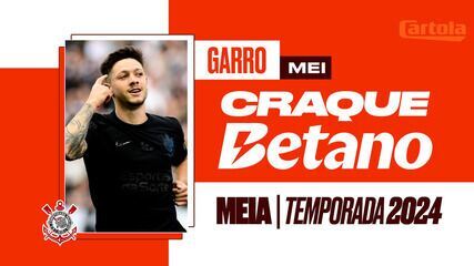 Garro, do Corinthians, é o craque da temporada 2024 do Cartola!