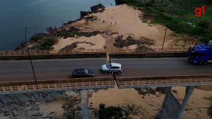 Veja imagens aéreas da ponte entre Tocantins e Maranhão que desabou