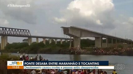 Queda de ponte entre Maranhão e Tocantins deixa mortos e desaparecidos