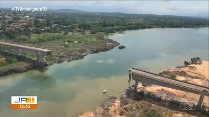 Autoridades orientam a população a não consumir água do rio Tocantins após queda de ponte