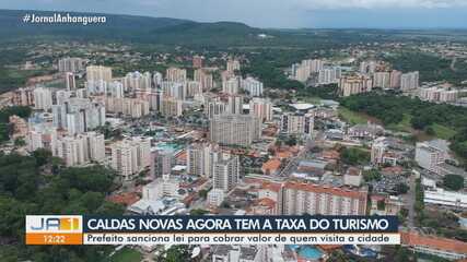 Prefeito de Caldas Novas sanciona lei para cobrar 'Taxa do Turismo'