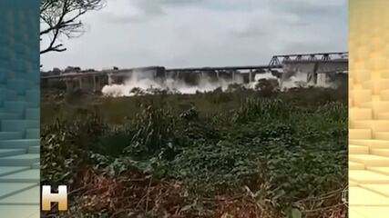 Sobe para 4 mortos e 13 desaparecidos em queda de ponte no Rio Tocantins