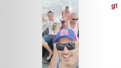 Amigos compartilham vídeo momentos antes de embarcação virar em represa no interior de SP