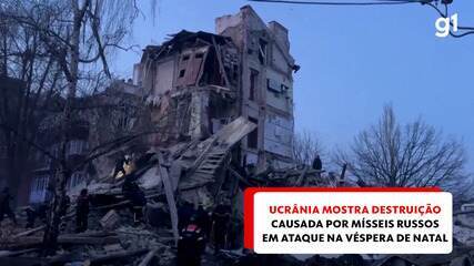 Ucrânia mostra destruição causada por mísseis russos em ataque na véspera de Natal