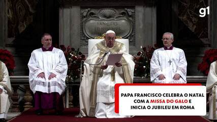 Papa Francisco celebra o Natal com a Missa do Galo e inicia o Jubileu em Roma