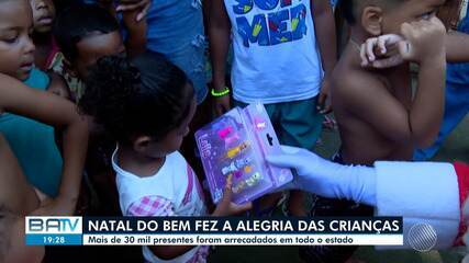 Natal do Bem fez a alegria das crianças na Bahia