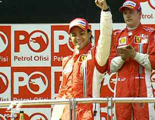 Reportagem de Mariana Becker sobre o desempenho dos pilotos brasileiros Nelsinho Piquet, Rubens Barrichello e Felipe Massa no Grande Prêmio da Turquia, Globo Esporte, 12/05/2008.