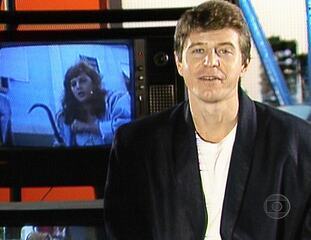 Estreia de Miguel Falabella no 'Vídeo Show', 01/08/1987.