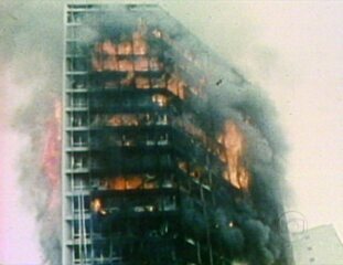 Reportagem sobre o incêndio no edifício Joelma. 'Globo Repórter', 12/02/1980.