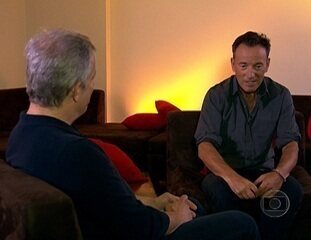 Bruce Springsteen e Justin Timberlake concedem entrevistas exclusivas ao repórter Álvaro Pereira Júnior antes de suas apresentações no Rock in Rio 2013, Fantástico, 15/09/2013.