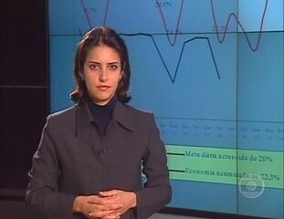 Em reportagem sobre o consumo de energia no Brasil, Monalisa Perrone fala ao vivo da sala de controle da Eletropaulo. 'Jornal Nacional', 15/06/2001.