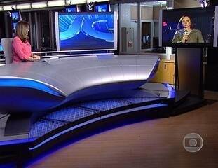 Reportagem e participação ao vivo de Elaine Bast sobre os estragos e prejuízos causados pelo furacão Sandy na costa leste dos Estados Unidos, Jornal da Globo, 31/10/2012.